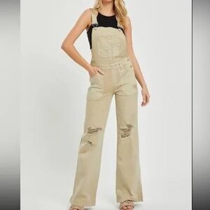 Risen Jeans Patchwork Overalls
